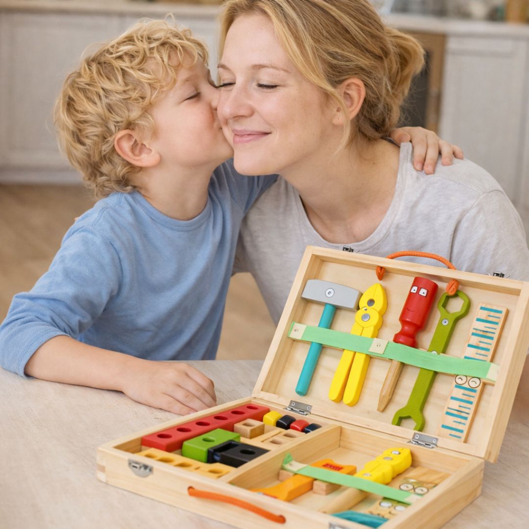 Montessori MiniBuilder Szerelős Játék 3-7 éveseknek