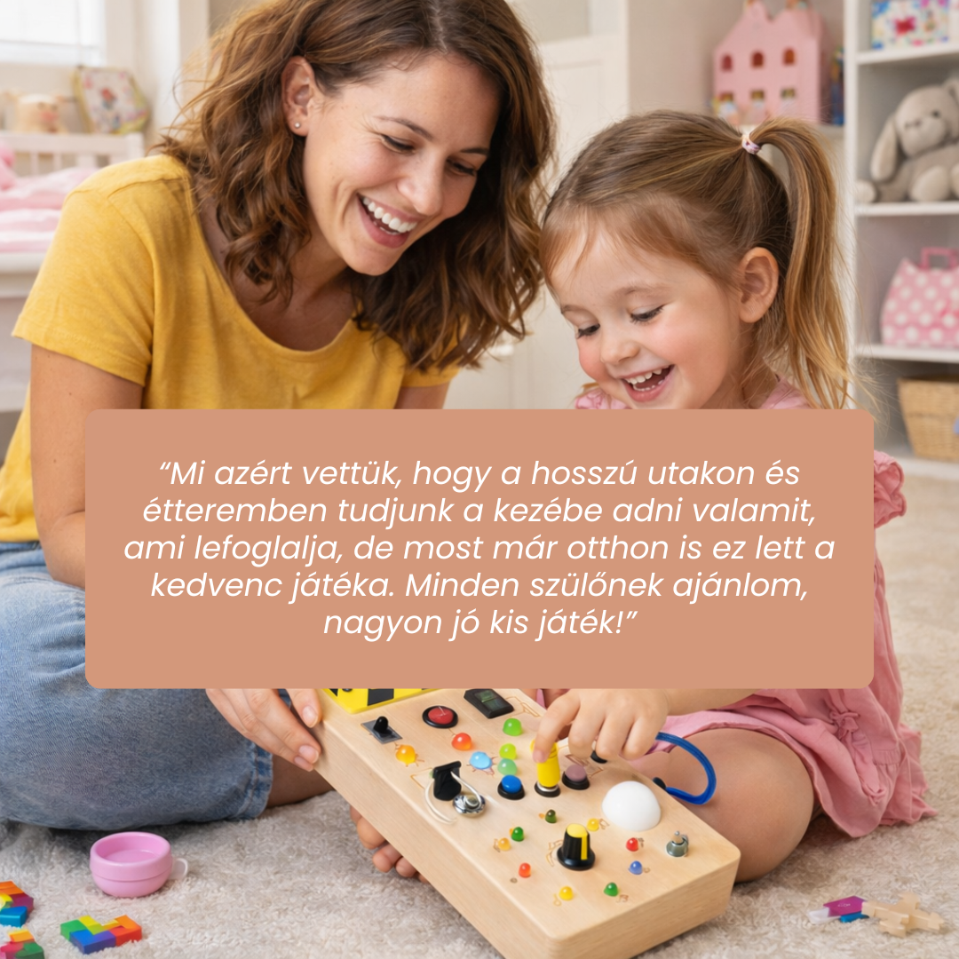 Montessori Kapcsolókaland - Kapcsolótábla, Amit Végre Szabad Nyomogatni