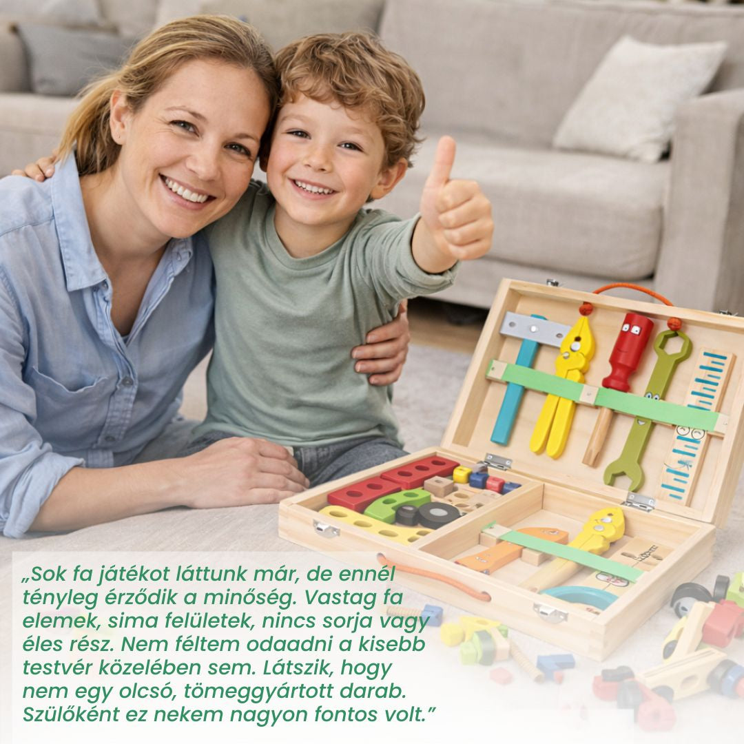 Montessori MiniBuilder Szerelős Játék 3-7 éveseknek