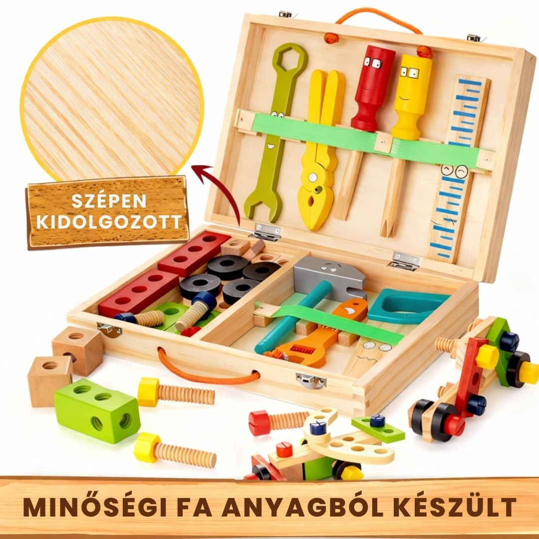 Montessori MiniBuilder Szerelős Játék 3-7 éveseknek