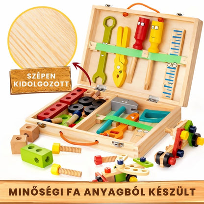 Montessori MiniBuilder Szerelős Játék 3-7 éveseknek