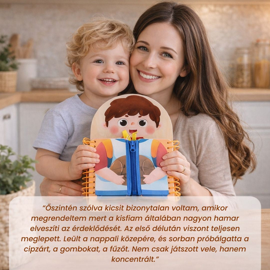 Montessori KezesKaland - Öltözködős Ügyességkönyv