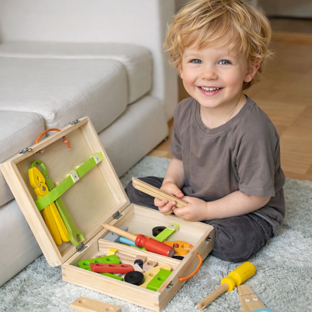 Montessori MiniBuilder Szerelős Játék 3-7 éveseknek
