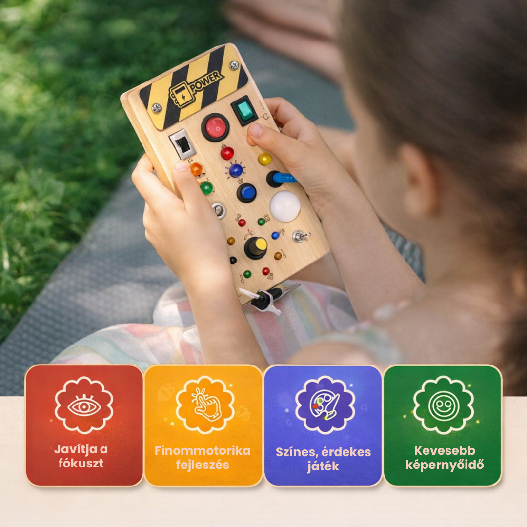 Montessori Kapcsolókaland - Kapcsolótábla, Amit Végre Szabad Nyomogatni