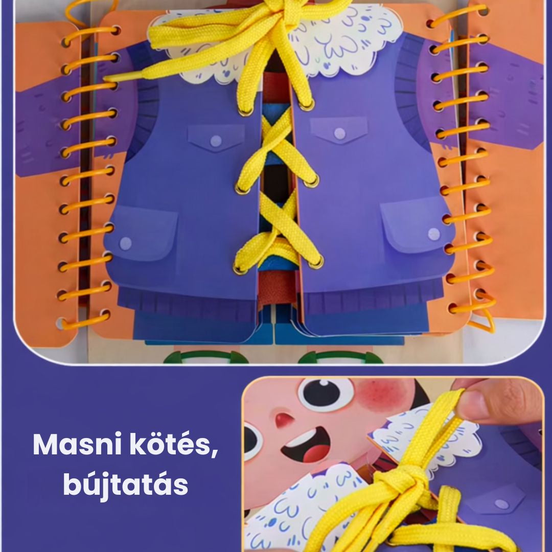 Montessori KezesKaland - Öltözködős Ügyességkönyv