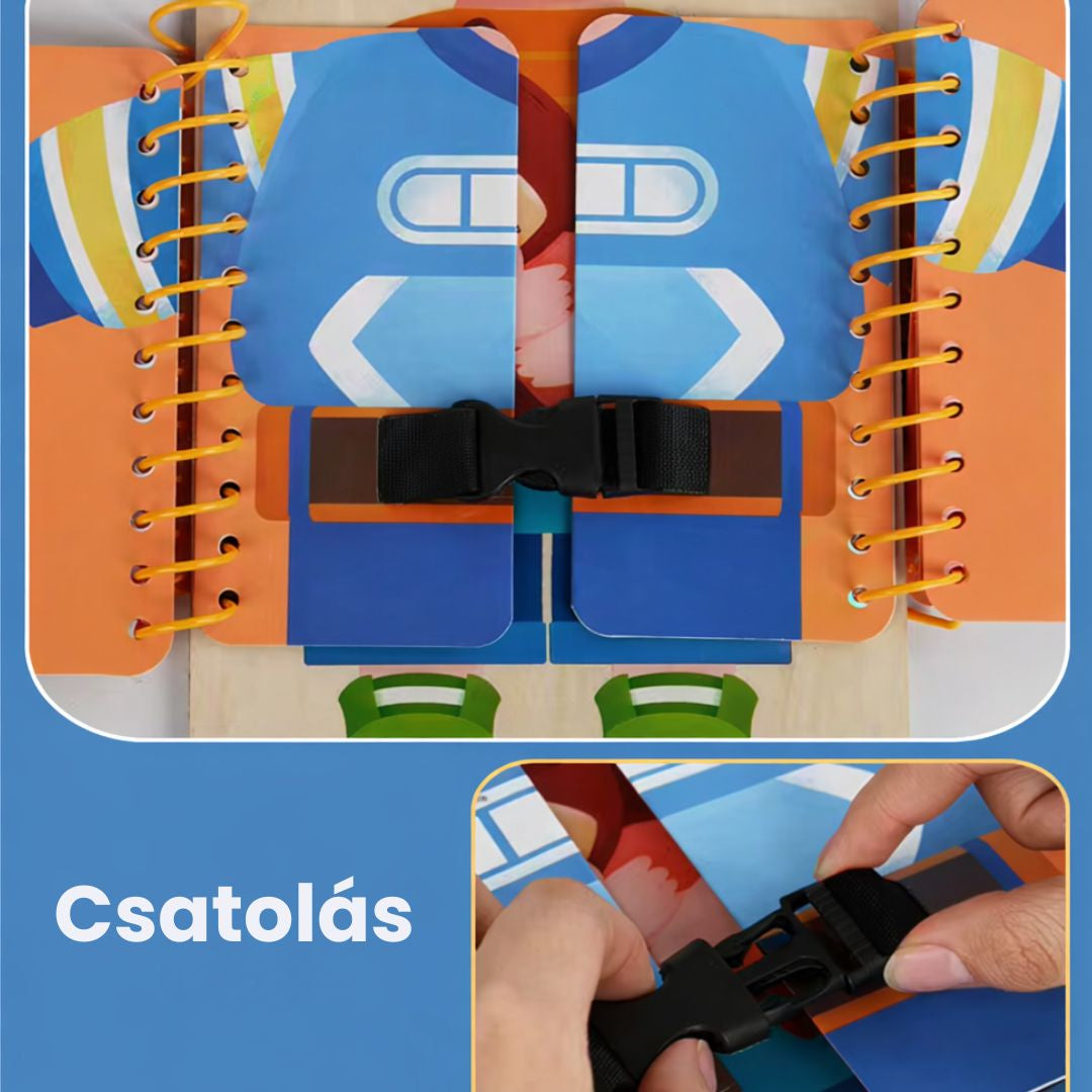 Montessori KezesKaland - Öltözködős Ügyességkönyv