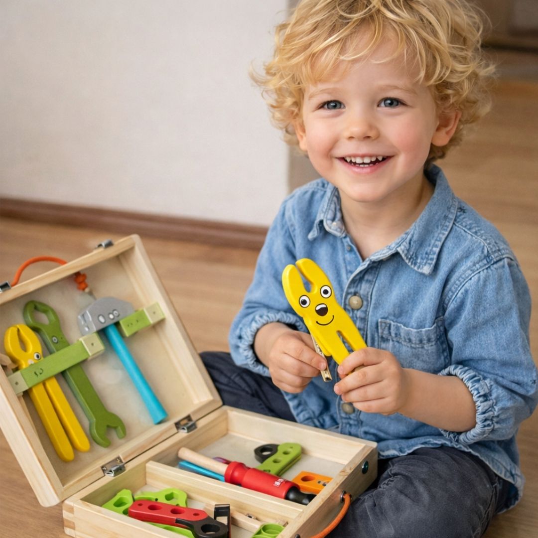 Montessori MiniBuilder Szerelős Játék 3-7 éveseknek