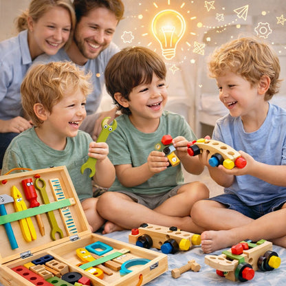 Montessori MiniBuilder Szerelős Játék 3-7 éveseknek